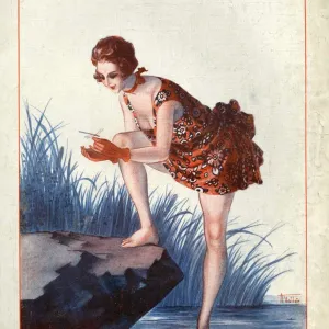 La Vie Parisienne 1926 1920s France cc dragonflys swimming paddleing