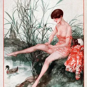 La Vie Parisienne 1927 1920s France cc erotica ducks stockings womens glamour