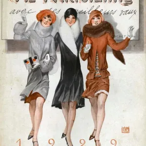 1920s Parisian Women's Fashion Print 1920s Parisian Women's Fashion Print