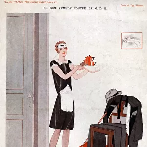 La Vie Parisienne 1929 1920s France cc maids tea coffee servants