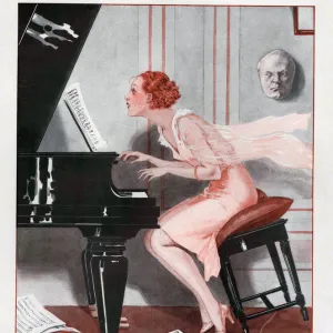 La Vie Parisienne 1930 1930s France cc pianos playing instruments beethoven lessons