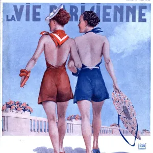 La Vie Parisienne 1935 1930s France magazines womens walking glamour swimwear bathing