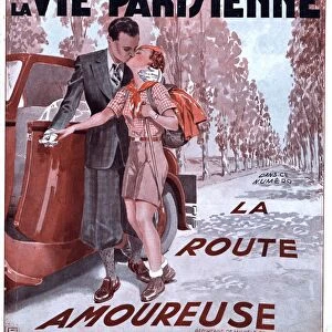 La Vie Parisienne 1936 1930s France magazines couples glamour kisses kissing avenues