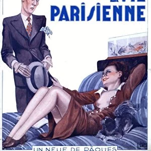 La Vie Parisienne 1936 1930s France magazines couples beds dogs affairs