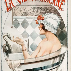 La Vie Parisienne Print 1910s France Cheri Herouard Magazine Page La Vie Parisienne Print 1910s France Cheri Herouard Magazine Page