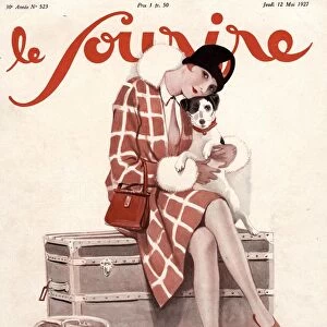 Le Sourire 1920s France luggage holidays covers magazines
