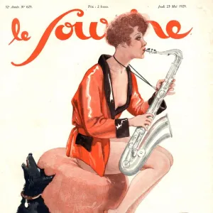 Le Sourire 1929 1920s France glamour saxophones