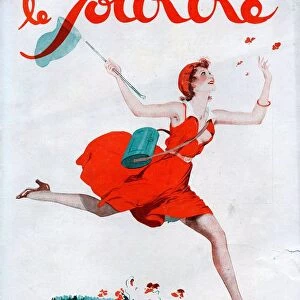 Le Sourire 1930 1930s France magazines catching butterflies illustrations