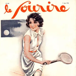 Le Sourire 1930 1930s France tennis womens magazines