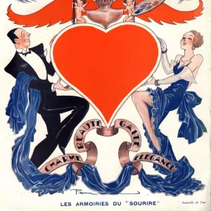 Le Sourire 1932 1930s France valentines mens womens magazines valentines clothing