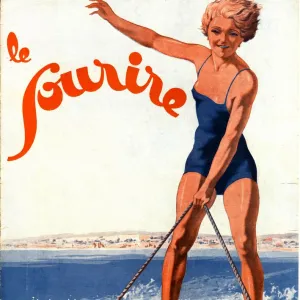 Le Sourire 1932 1930s France water ski magazines