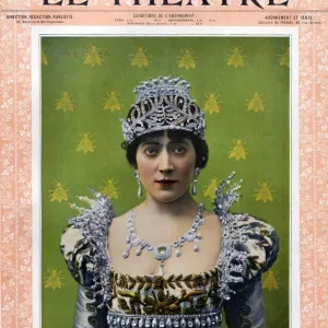 Le Theatre 1899 1890s France magazines womens portraits humour tiaras