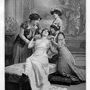 Le Theatre 1900s France humour friends illness sick melodrama