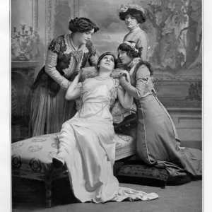 Le Theatre 1900s France humour friends illness sick melodrama