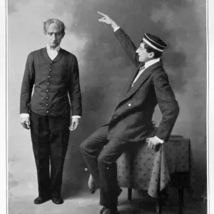 Print of a 1900s French Theatre Scene with Hypnotists Print of a 1900s French Theatre Scene with Hypnotists