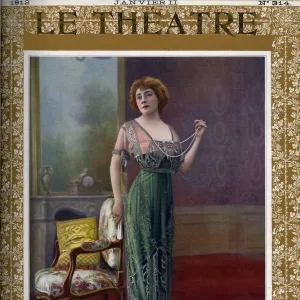 Le Theatre 1912 1910s France magazines dresses womens portraits