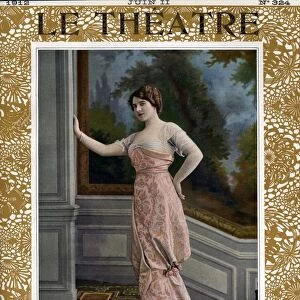Le Theatre 1912 1910s France magazines portraits dresses