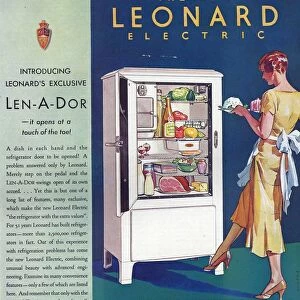 Leonard 1920s USA fridges refridgerators refrigerators len-a-dor