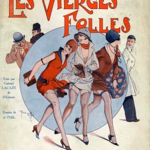 Les Vierges Folles 1930s France cc magazines stockings underwear hosiery womens shopping