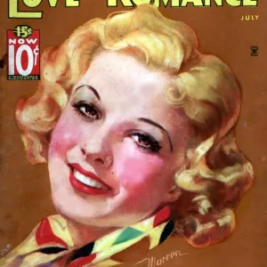 Love & Romance 1930s USA pulp fiction magazines portraits