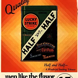 Lucky Strike 1930s USA cigarettes smoking