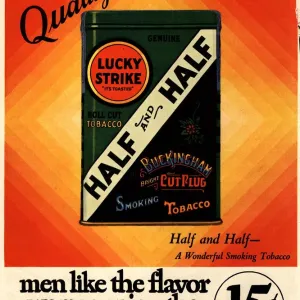 Lucky Strike 1930s USA cigarettes smoking