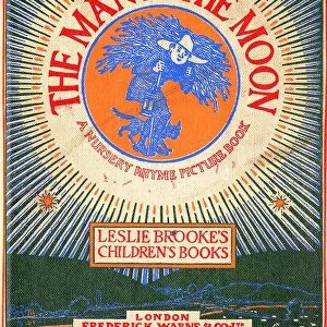 The Man In The Moon 1920s UK mcitnt illustrations childrens nursery rhymes childrens