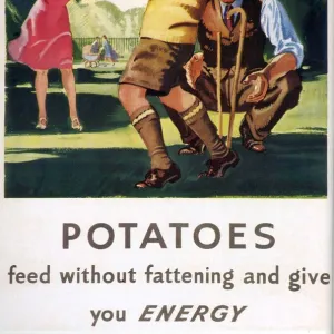 Ministry of Food 1940s UK potatoes cricket families