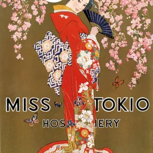 Miss Tokio 1927 1920s USA womens hosiery oriental japanese stockings nylons