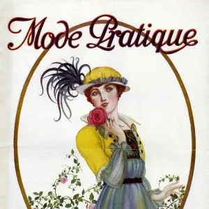 Mode Pratique 1914 1910s France womens first issue portraits magazines clothing clothes