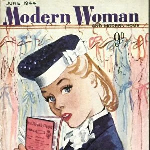 Modern Woman 1944 1940s UK womens ration book rationing portraits magazines