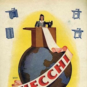 Necchi 1942 1940s Spain cc sewing machines globes
