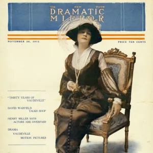 The New York Dramatic Mirror 1913 1910s USA womens portraits magazines