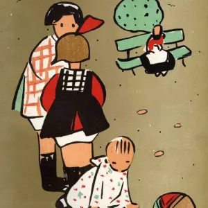 Nuevo Mundo 1919 1910s Spain cc magazines playing babies balls games childrens
