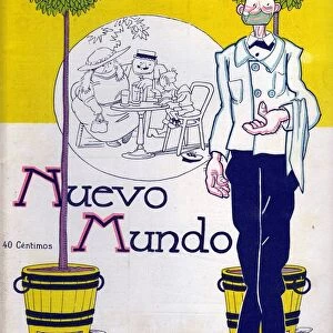 Nuevo Mundo 1920 1920s Spain magazines cc waiters restaurants cafes