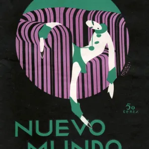 Nuevo Mundo 1920s Spain cc magazines relaxing art deco stripes chairs