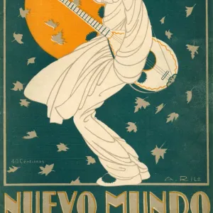 Nuevo Mundo 1921 1920s Spain cc masquerade clowns pierrot instruments musical