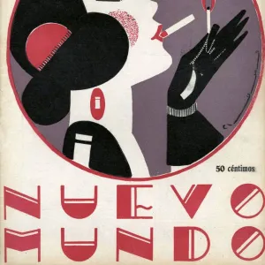 Nuevo Mundo 1923 1920s Spain cc magazines women art deco portraits womens