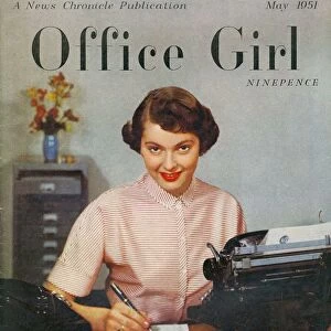Office Girl 1951 1950s UK womens secretaries portraits magazines secretary clothing