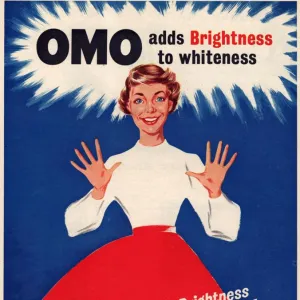 Omo 1950s UK washing powder housewives housewife products detergent