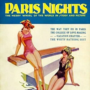 Paris Nights 1928 1920s USA swimwear swimming swimsuits pools diving boards glamour