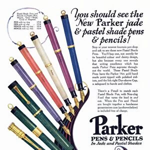 Parker 1920s UK pens pencils