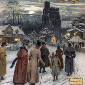 Pears Annual 1913 1910s UK cc villages winter snow churches eve