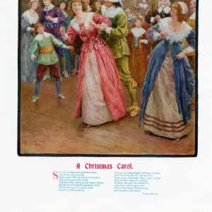 Pears Annual 1915 1910s UK cc carols dancing balls parties dresses blind mans buff