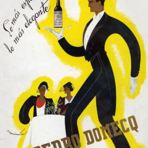 Pedro Domecq 1920s Spain cc wines alcohol waiters art deco jazz restaurants