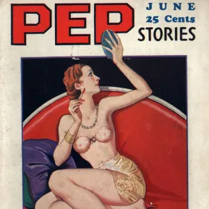 Pep Stories 1930s USA glamour pin-ups pulp fiction magazines mens