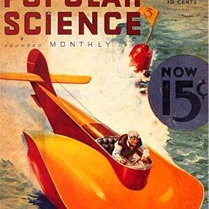 Popular Science 1930s USA visions of the future aeroplanes boats futuristic magazines