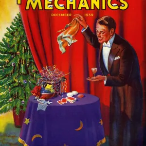 Practical Mechanics 1939 1930s UK magazines magician magic tricks trees