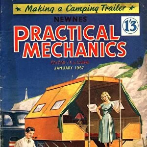 Practical Mechanics 1957 1950s UK holidays caravans trailers mobile homes magazines