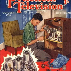 Practical Television 1950s UK televisions diy magazines do it yourself